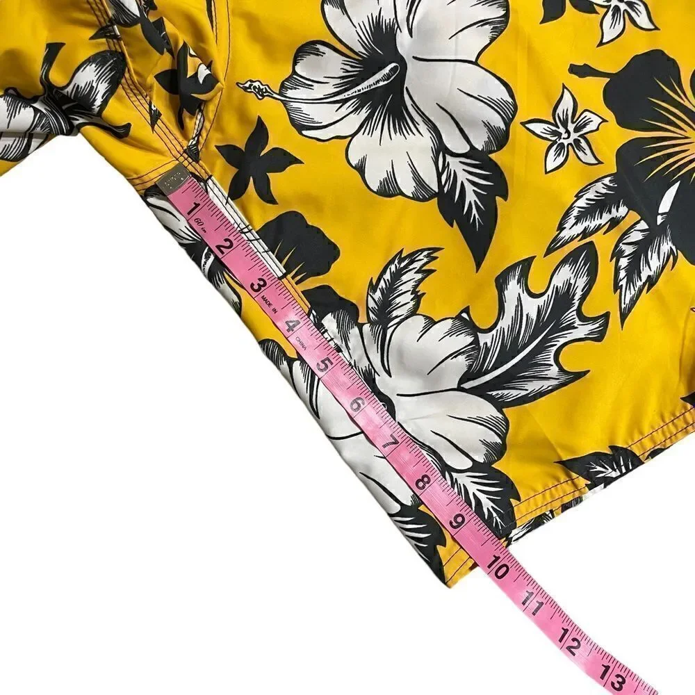 Kirra by PacSun Tropical Yellow and Grey Board Shorts NWT